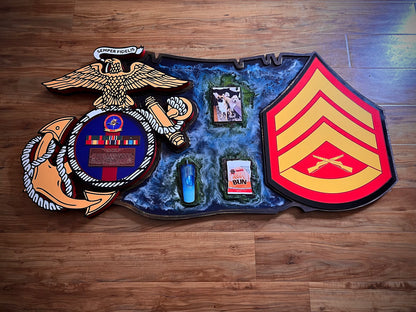 EGA Island Plaque with Rank