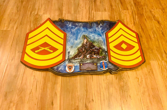 Rank Epoxy plaque