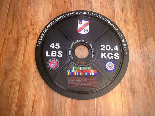 Custom Weight Plate Plaque