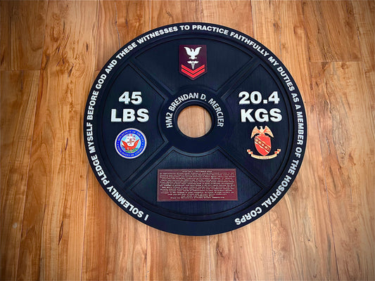 Custom Weight Plate Plaque