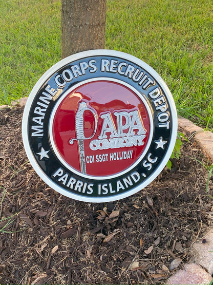 Unit Logo Epoxy Finished Plaque